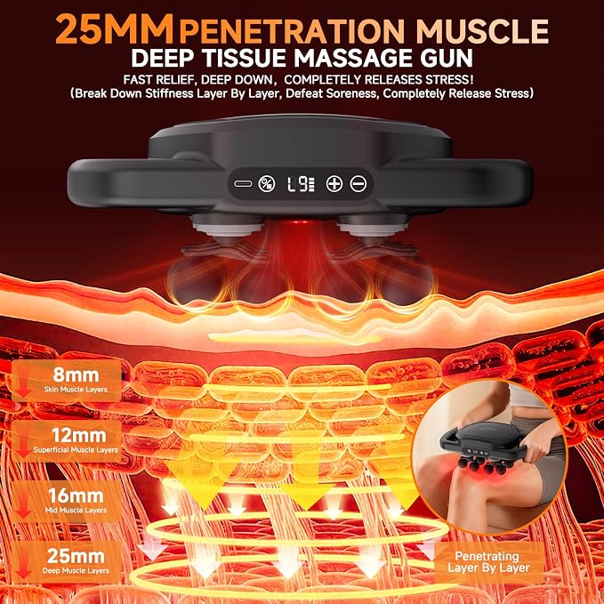 12 Head Massage Gun Deep Tissue - Image 2