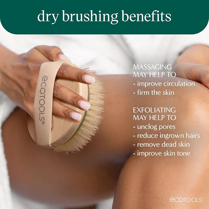 EcoTools Dry Body Brush, Cruelty-Free Bristles Exfoliate & Smooth Skin - Image 3