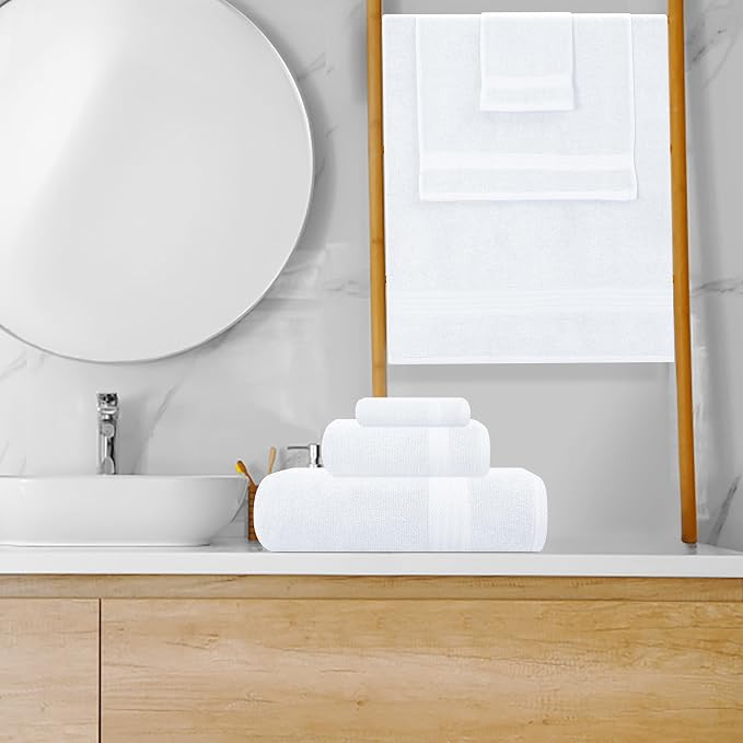 GLAMBURG Ultra Soft 8-Piece Towel Set - Image 4