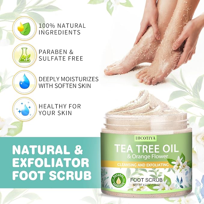 LUCOTIYA Tea Tree & Orange Flower Foot Soak Set - Image 3