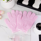 4 Pairs Bath Gloves, Body Scrub Mitts, Shower Scrubber Gloves - Image 4