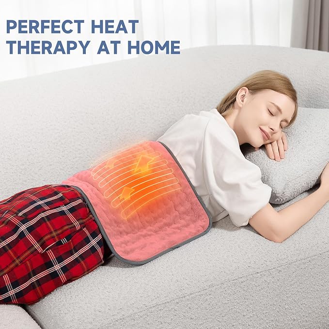 Portable Heating Pad for Back Pain, Travel Electric Heat Pad - Image 5