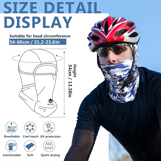 Balaclava Face Mask Sun UV Protection Breathable Full Head Mask - Image 6