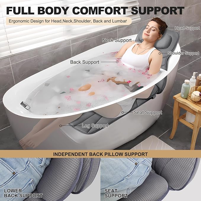 Extra Long Thick Full Body Bath Pillow - Image 3
