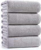 sakano 4-Piece Bath Towel Set, Quick-Dry Absorbent Lint Free & Launder Soft by Unknown