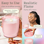 Lifelines Flameless Candle Aromatherapy Essential Oil Diffuser - Image 3