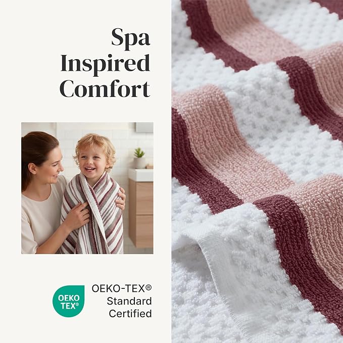 Modern Threads Pax 6-Piece Reversible Yarn Dyed Jacquard Towel Set - Image 4