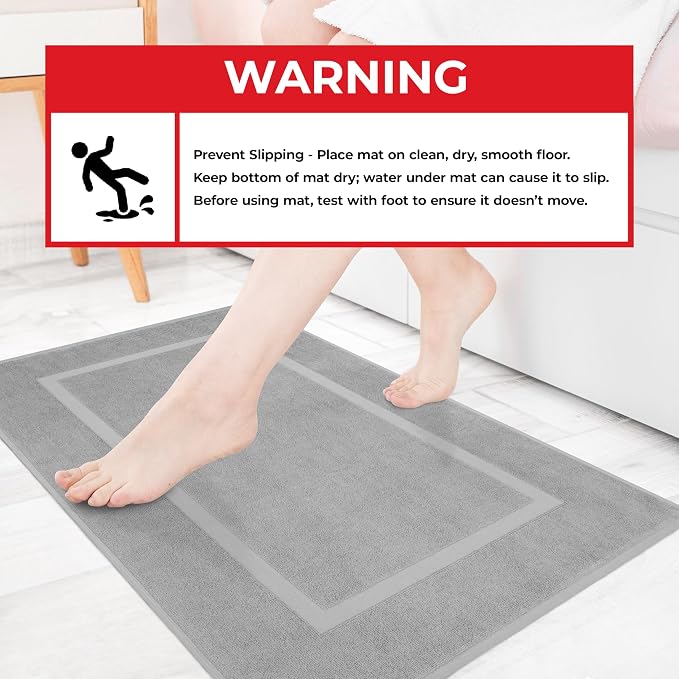 Cotton Paradise 100% Cotton Bath Mats - Image 4
