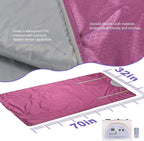 Sauna Blanket Infrared, Double Zipper Design 2 Zone Far-Infrared Sauna - Image 2