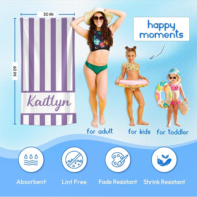 JML Personalized Beach Towel - Image 3