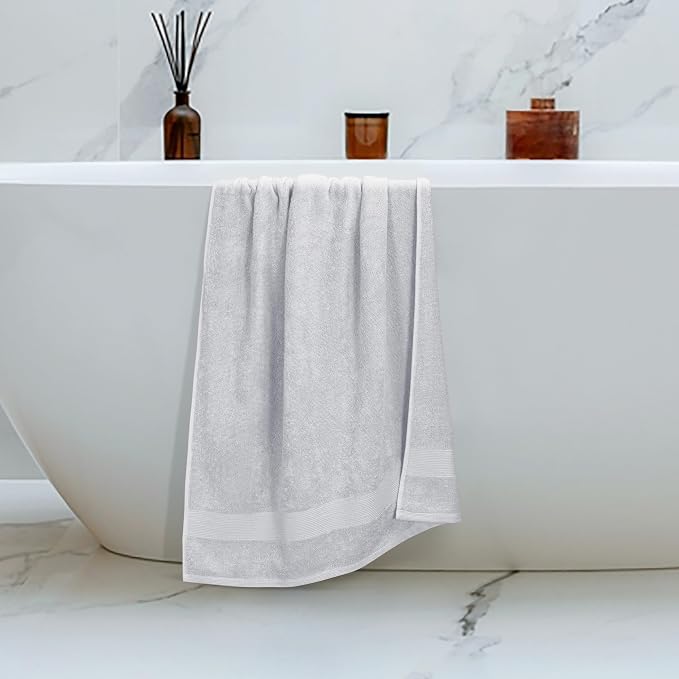 Belizzi Home 4 Pack Bath Towel Set 27x54, 100% Ring Spun Cotton, Ultra Soft - Image 5