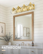 Bathroom Light Fixtures Over Mirror, 4-Light Modern Sconces Wall Lighting - Image 7