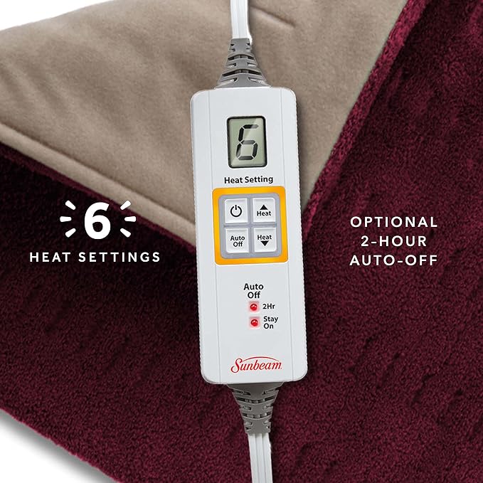 Sunbeam XL Back Neck and Shoulder Heat Therapy 12 x 24 - Image 5
