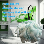 50g Bath Sponge Shower Loofah Mesh Pouf Bath Scrunchies Body Wash Puff Shower - Image 2