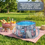 Molain Foldable Bucket for Soaking Feet, Portable Foot Bath Tub Spa Basin Grey - Image 6