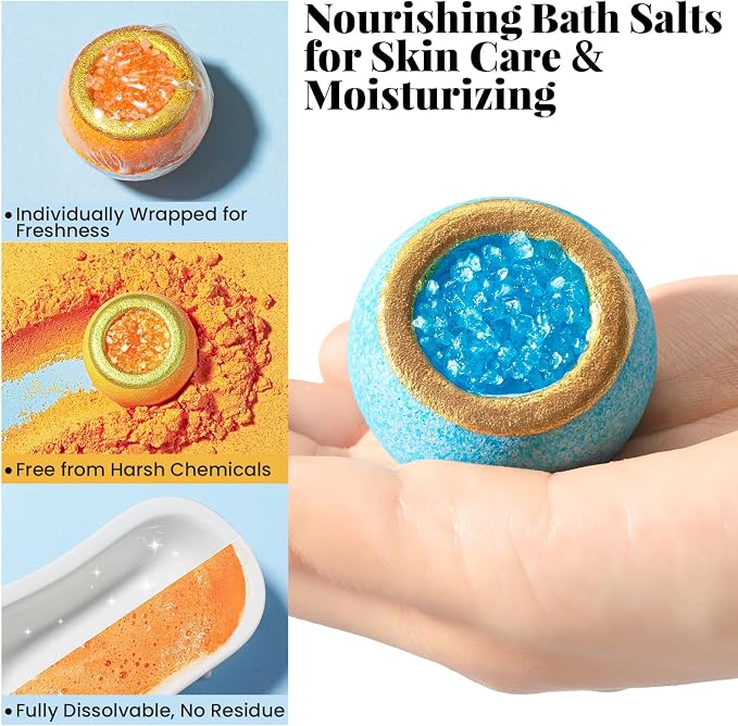 Crystal Bath Bomb Gift Set – 12 Pack - Image 3