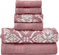 Modern Threads Amaris 6-Piece Reversible Yarn Dyed Jacquard Towel Set by ModernThreads