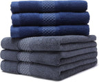 Cotton Hand Towels Set, 6-Piece Set, Super Absorbent Quick Drying, Bathroom - Image 7