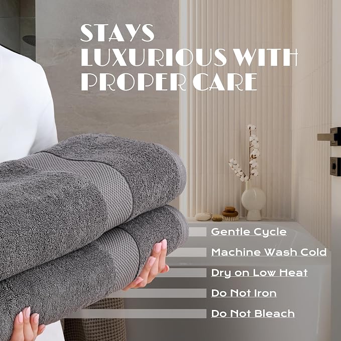 White Classic Luxury Soft Bath Sheet Towels - Image 6