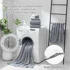 Ultra Soft Bath Towel Set, 12 Piece Family Bathroom Towels Set - Image 6