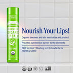 Dr. Bronner’s Organic Lip Balm 6-Pack Natural, Moisturizinging, Petroleum-Free - Image 2