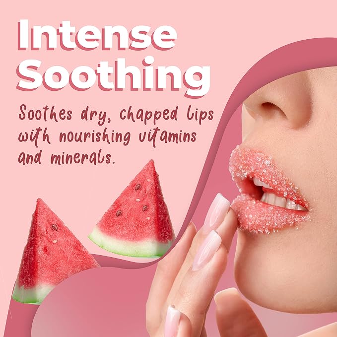 Watermelon Sugar Lip Scrub for Women Dry, Cracked and Dark Lips – Lip Scrubber - Image 3