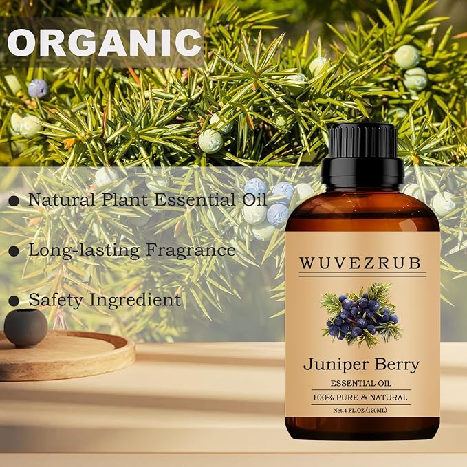 Juniper Berry Essential Oils, 120ML Pure and Natural Essential Oil - Image 4