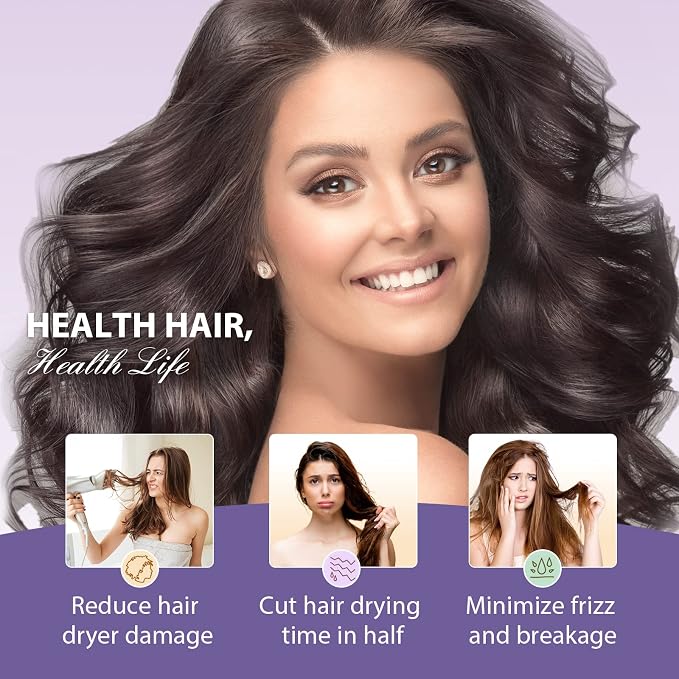 YFONG Larger Microfiber Hair Towel Wrap - Image 4