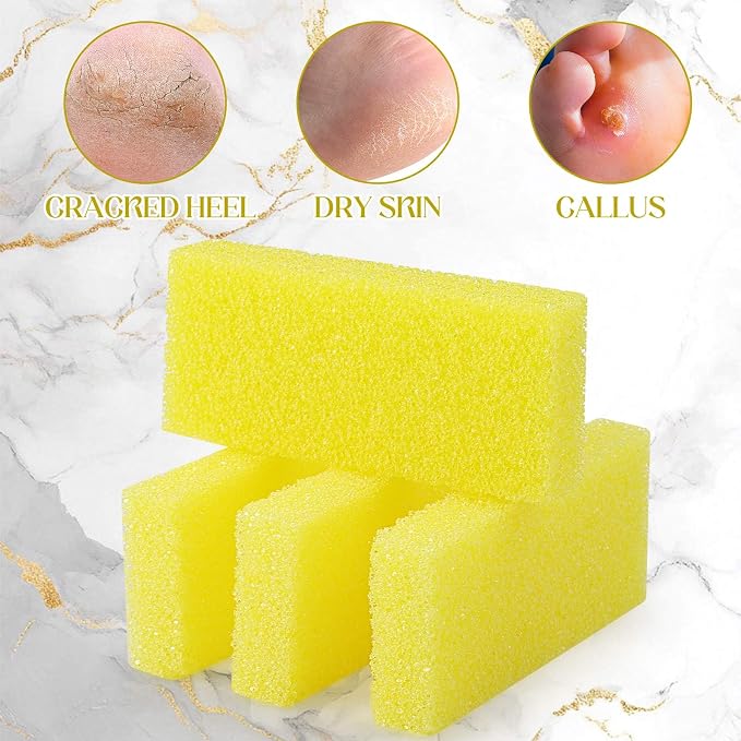 Batiyeer 100 Pcs Pumice Stone for Feet Scrubber Dead Skin Disposable Pedicure - Image 3