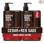 Every Man Jack Mens Cedar + Red Sage Hand & Body Lotion by EveryManJack