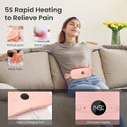 NOWWISH Heating Pad for Period Cramps Pain Relief, Portable Electric Cordless - Image 3