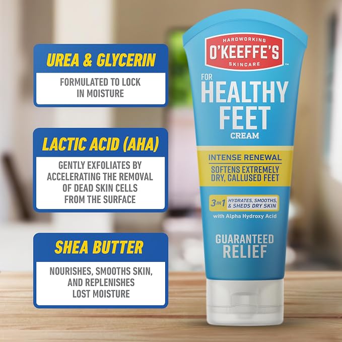 O'Keeffe's for Healthy Feet Intense Renewal Cream - 3 oz Tube - Chemically - Image 2