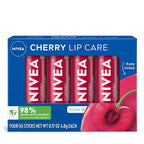 NIVEA Cherry Lip Care, Ruby Tinted Lip Balm Pack by Nivea