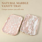 Karibiber Marble Vanity Tray, Marble Bathroom Tray Countertop, Decorative Tray - Image 2