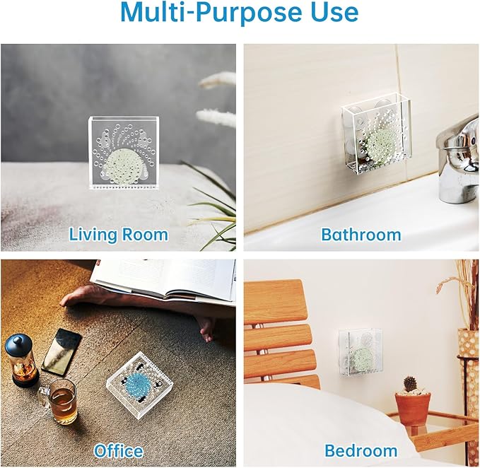 NiHome Acrylic Shower Steamer Tray Clear, Shower Steamer Holder - Image 6