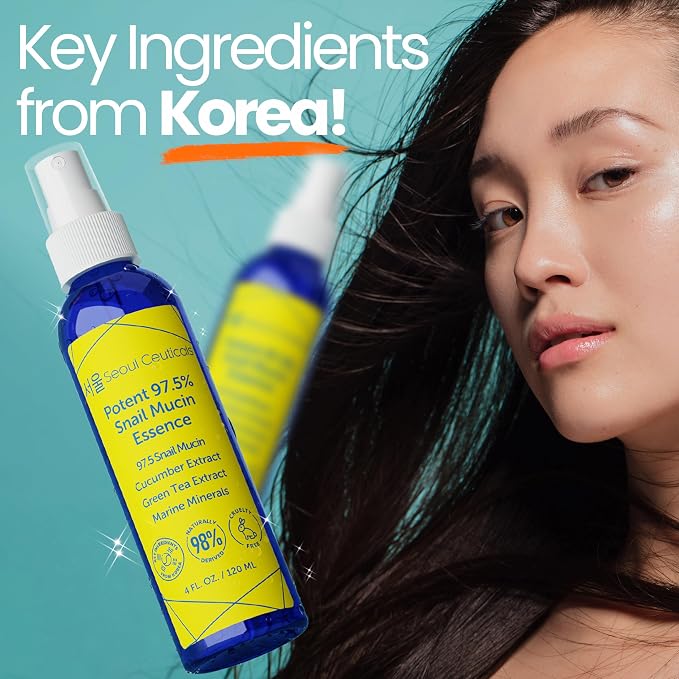 SeoulCeuticals Korean Face Mist 97.5% Snail Mucin Essence - Image 4