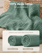 Blissful Diary Muslin Baby Hooded Towel 2 Pack, Soft & Absorbent Bath Towel - Image 2