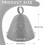 JaGely Sauna Hat for Men Women Sauna Hat Vaporarium Cap Russian Banya Cap for - Image 2