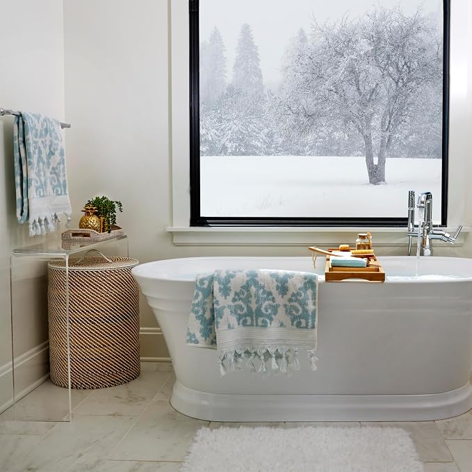 SKL Home Mirage Fringe 2 Bath, 2 Hand Towel Set - Image 4