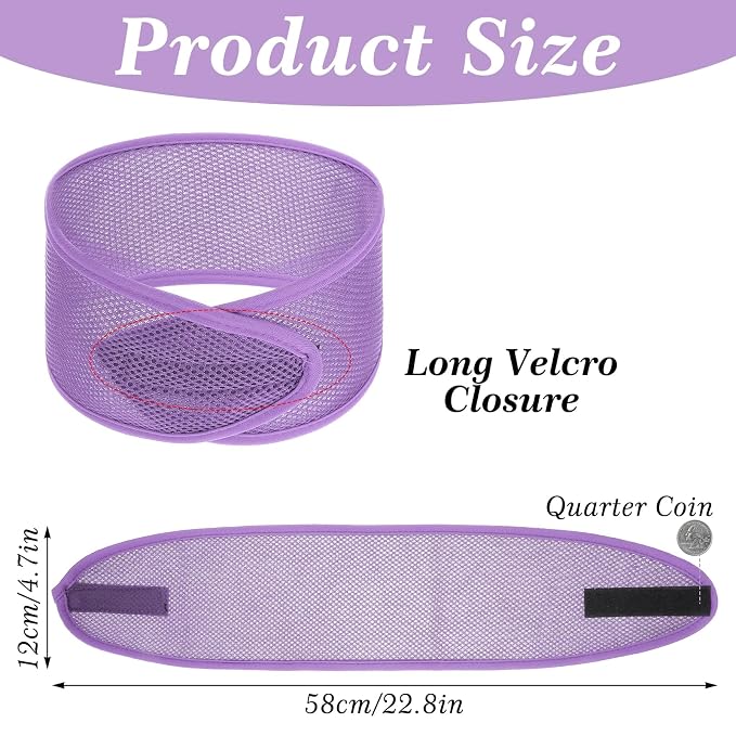 CIATBYYJ 4Pcs Mesh Hair Wraps, Thicker Soft Head Wraps - Image 2