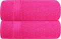 Belizzi Home Cotton 2 Pack Oversized Bath Towel Set 28x55 inches, Large Bath by Unknown