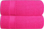 Belizzi Home Cotton 2 Pack Oversized Bath Towel Set 28x55 inches, Large Bath by Unknown