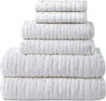 SKL Home CloudSoft 100% Cotton Luxury 6-Piece Towel Set, 600 GSM, Ultra Plush & by SKLHomebySaturdayKnightLtd