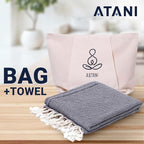 ATANI 69x35 in Oversized Turkish Beach Towel Set - Image 2