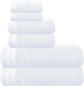 Ultra Soft 6 Pack Cotton Towel Set, Contains 2 Bath Towels 28x55 inch, 2 Hand by Unknown