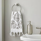 SKL Home Mirage Fringe 100% Turkish Cotton Hand Towel, 16x26 in - Image 3