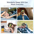 2 Pcs Boys Sleep Eye Mask, Guys Blackout Sleeping Silk Mask - Image 7