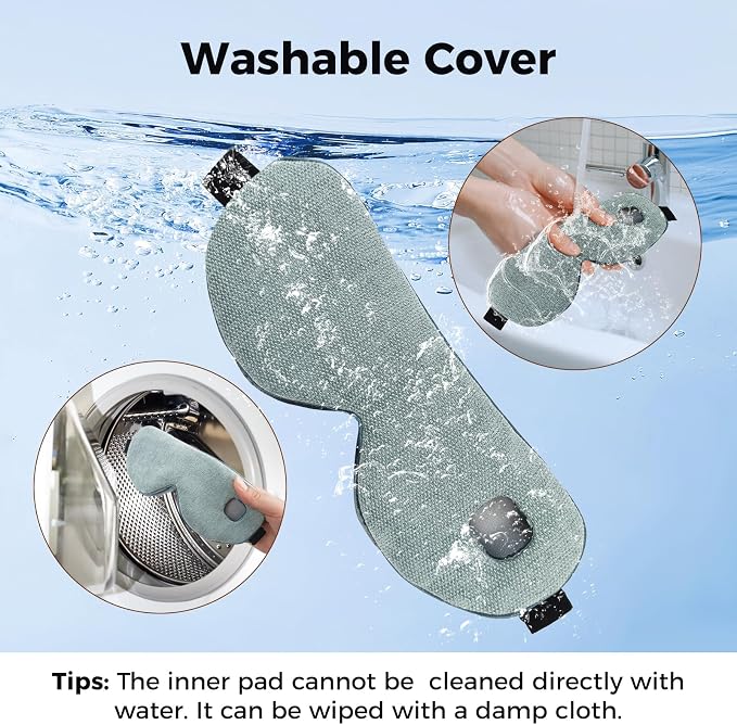Heated Eye Mask for Dry Eyes, Cordless Warm Eye Compress - Image 6