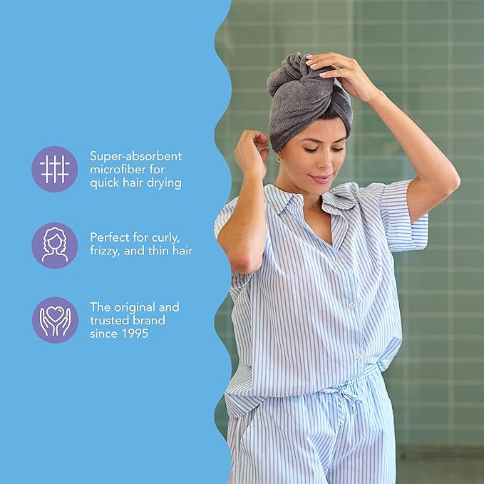 Turbie Twist 2-Pack Microfiber Hair Towel - Image 6