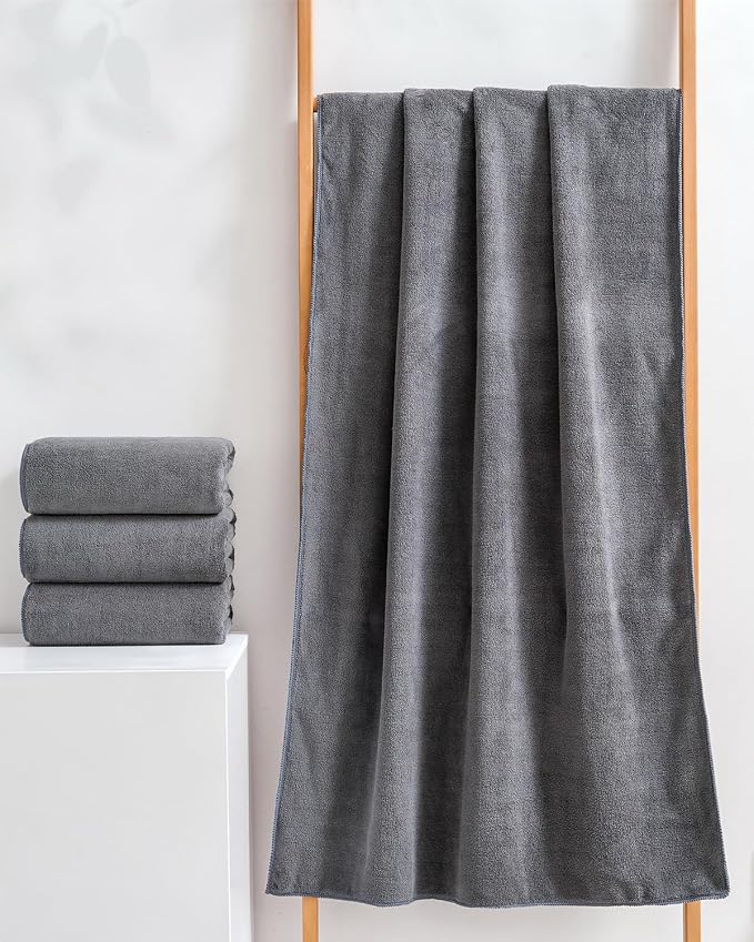 sakano 6-Piece Microfiber Bath Towel Set - Image 3